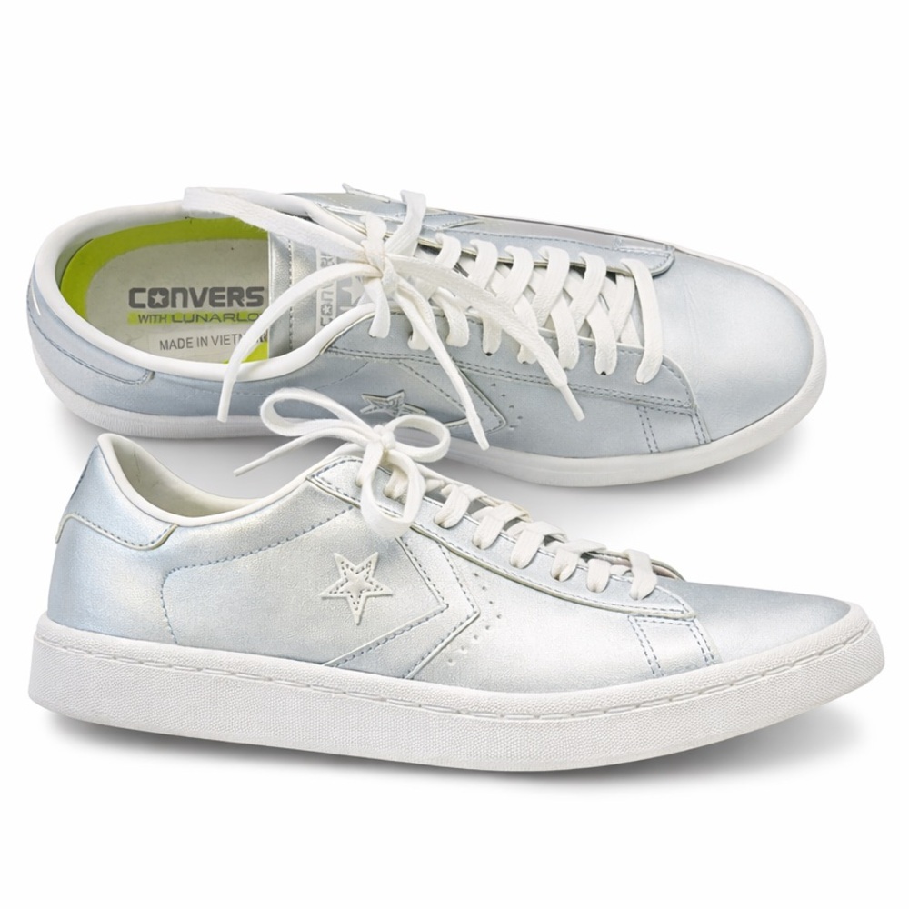 Converse One Star LunarLon Metallic Silver Sneakers Women’s 8.5 / EU 40